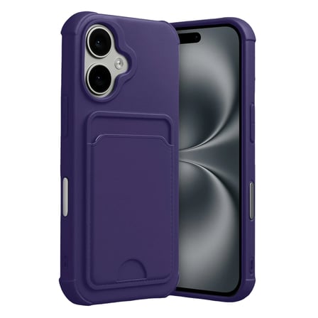 iPhone 17 Kelvin Kartvizitli Silikon - Derin Mor