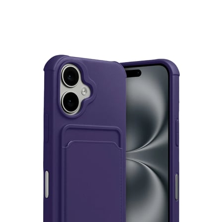 iPhone 17 Kelvin Kartvizitli Silikon - Derin Mor