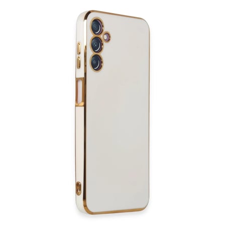 Samsung Galaxy M14 5G Kılıf Volet Silikon - Beyaz