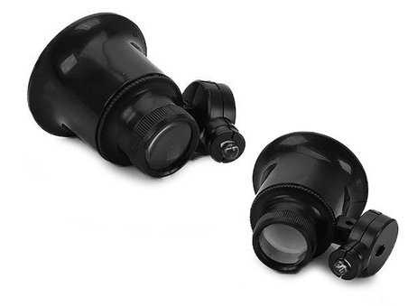 x Büyütmeli,saat,takı Onarım Için Cam Lensli Optik Işıklı  Göz Büyüteçmgba