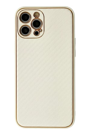 Apple iPhone 12 Pro Max Kılıf Coco Karbon Silikon - Beyaz