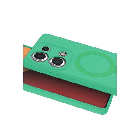 Xiaomi Redmi Note 13 Pro 4G Regal Magsafe Standlı Kapak - Yeşil