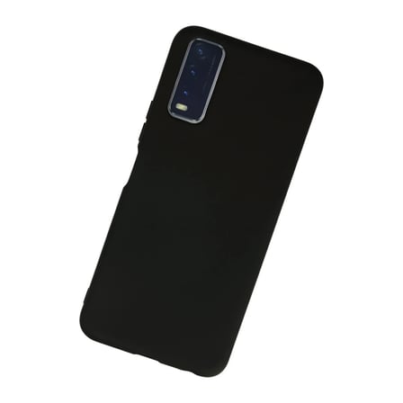 Vivo Y11S Kılıf Nano içi Kadife Silikon - Siyah