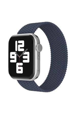 Apple Watch 38mm Ayarlı Solo Silikon Kordon - Lacivert