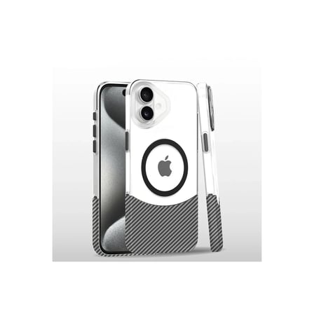 Joko iPhone 16 Plus Carbon Puzzle Magsafe Kapak - Beyaz