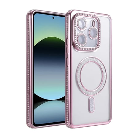 Xiaomi Redmi Note 14 4G Joke Simli Magneticsafe Kılıf - Pembe