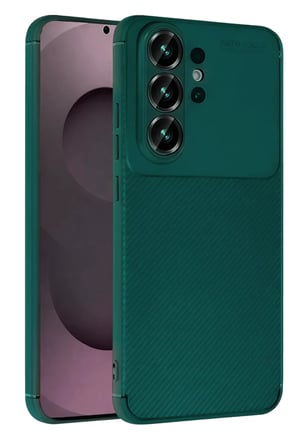 Samsung Galaxy S26 Ultra Auto Focus Karbon Kapak - Koyu Yeşil