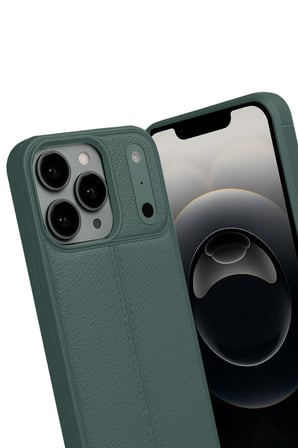 Apple iPhone 17 Pro Max Auto Focus Kapak - Koyu Yeşil