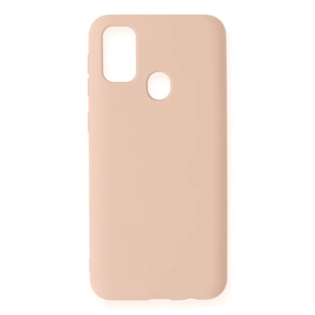 Samsung Galaxy M31 Kılıf Nano içi Kadife Silikon - Pudra