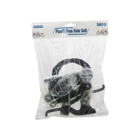 Plastik Bisiklet Fren Takımı Set 2PCS Fren Kolu - 1PCS Fren Teli - 4PCS Fren Mekanizma - Pabuç