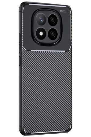 Xiaomi Redmi Note 14 Pro Plus Kılıf Auto Focus Karbon Kapak - Siyah