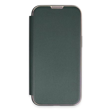 Apple iPhone 13 Pro Max Kılıf Dolpin Kapaklı - Koyu Yeşil