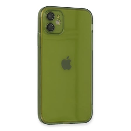 Apple iPhone 12 Kılıf Fly Lens Silikon - Yeşil