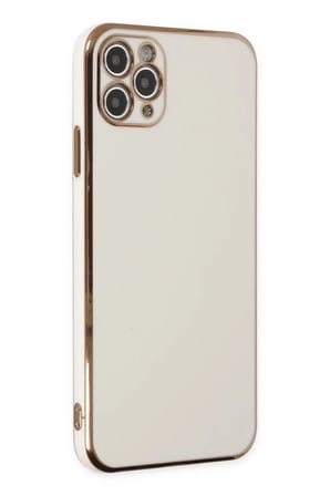 Apple iPhone 11 Pro Max Kılıf Volet Silikon - Beyaz