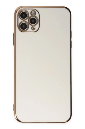 Apple iPhone 11 Pro Max Kılıf Volet Silikon - Beyaz