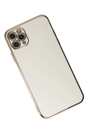 Apple iPhone 11 Pro Max Kılıf Volet Silikon - Beyaz