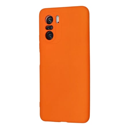 Poco F3 Kılıf Nano içi Kadife Silikon - Turuncu
