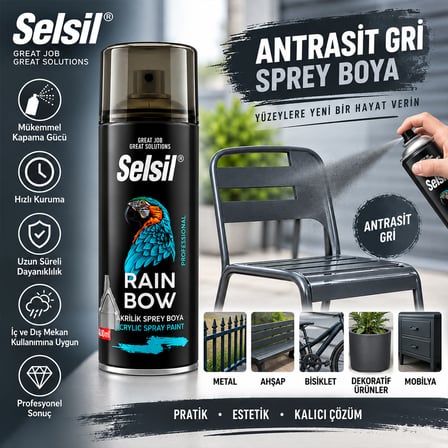 Antrasit Gri Sprey Boya 400 ml