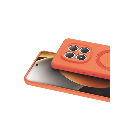 Xiaomi Redmi Note 15 4G Regal Magsafe Standlı Kapak - Turuncu