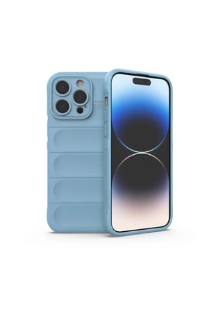 Apple iPhone 15 Pro Kılıf Optimum Silikon - Sky Blue