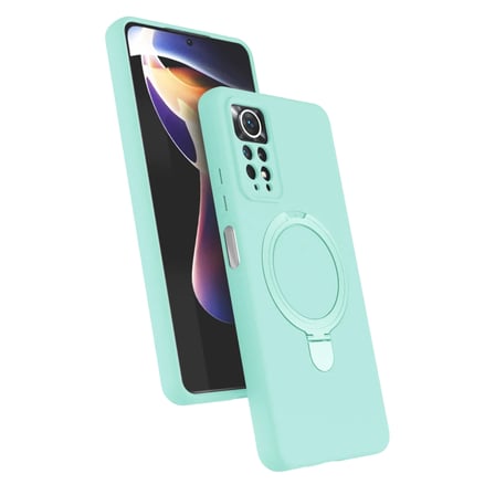 Xiaomi Redmi Note 12 Pro 4G Regal Magsafe Standlı Kapak - Su Yeşili