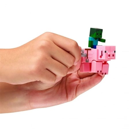 PMI/MC1014 Minecraft 3D Kurma Mekanizmalı Figürler 2Lİ Asorti