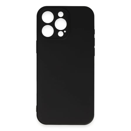 Apple iPhone 16 Pro Max Kılıf Nano içi Kadife Silikon - Siyah