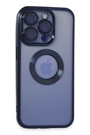 Apple iPhone 15 Pro Max Kılıf Slot Silikon - Lacivert