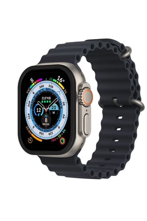 Apple Watch Ultra 49mm Alüminyum Kasa Cam Ekran Koruyucu - Siyah