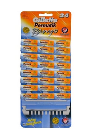 Permatik Banyo Saplı Jilet Kartela 48 Parça
