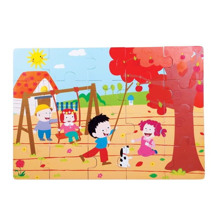 CS- Sonbahar  Ahşap Yer Puzzle