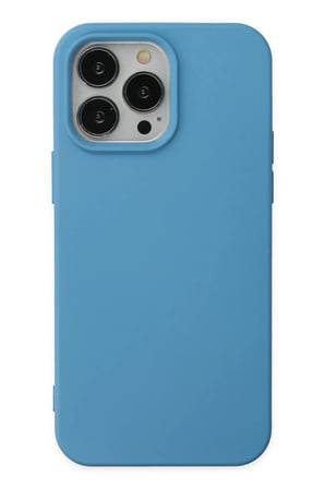 Apple iPhone 14 Pro Kılıf Nano içi Kadife Silikon - Mavi