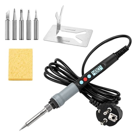 PM-37867 90W Dijital Ayarlanabilir Isılı Lehim Makinesi Kalem Havya