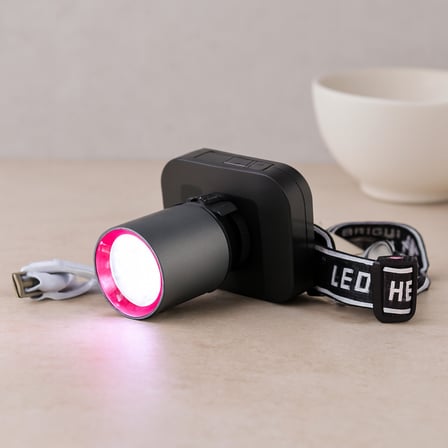 50W Şarjlı Kafa Lambası (USB Type-C, Dijital, Kademe Ayarlı)