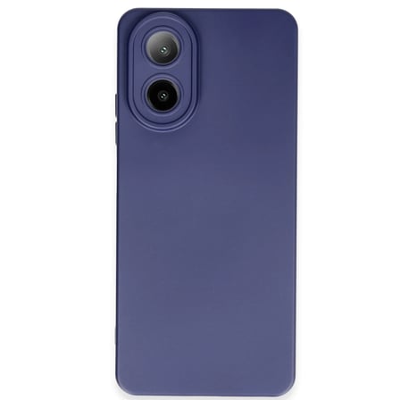 Oppo A38 Kılıf Nano içi Kadife Silikon - Lacivert