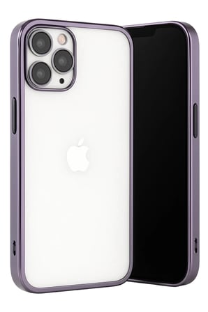 Apple iPhone 13 Pro Max Kılıf Razer Lensli Silikon - Mor