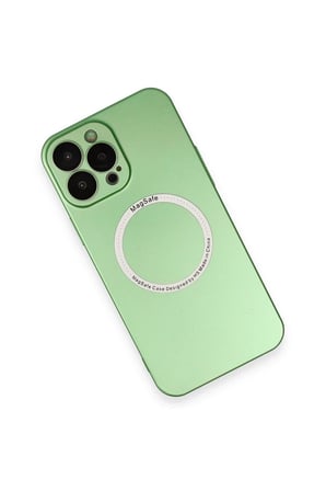 Apple iPhone 13 Pro Kılıf Jack Magneticsafe Lens Silikon - Yeşil