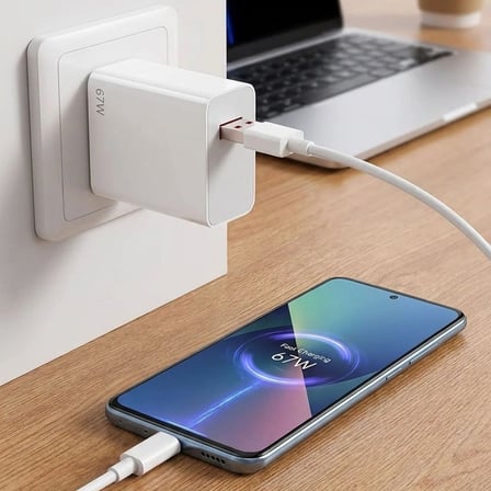 W Hızlı Şarj Adaptörü USB to Type-C – PD Destekli, Akıllı Hızlı Şarj Başlığı, Güvenli Güç Adaptörü