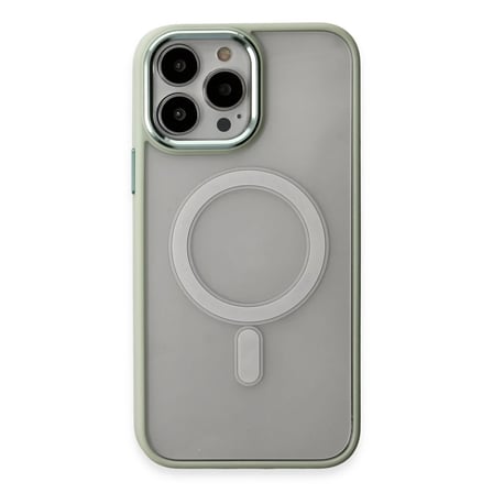 iPhone 15 Pro Max Kılıf Room Magneticsafe Silikon - Su Yeşili