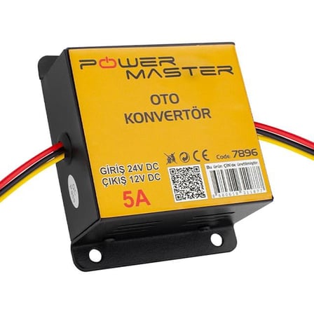 PM-7896 24-12 Volt 5 Amper Oto Konvertör Voltaj Düşürücü