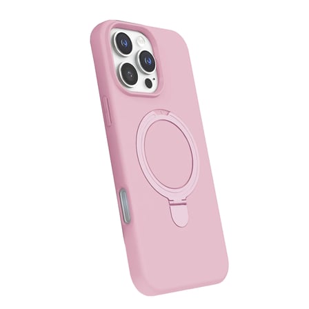 iPhone 16 Pro Regal Magsafe Standlı Kapak - Açık Pembe