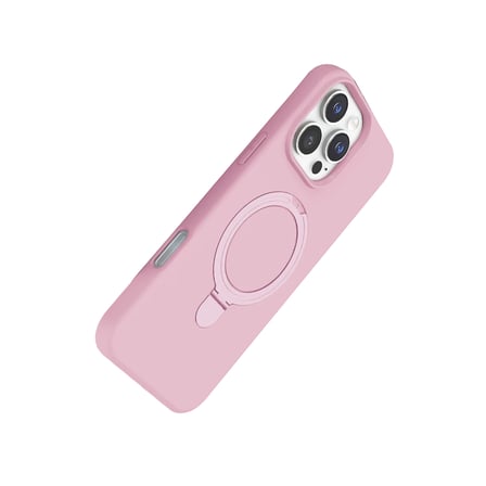 iPhone 16 Pro Regal Magsafe Standlı Kapak - Açık Pembe