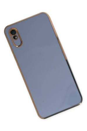 Xiaomi Redmi 9A Kılıf Volet Silikon - Mavi