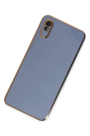 Xiaomi Redmi 9A Kılıf Volet Silikon - Mavi