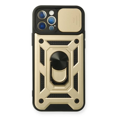 iPhone 12 Pro Kılıf Pars Lens Yüzüklü Silikon -