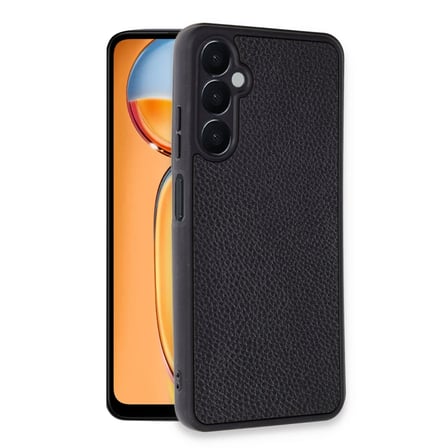 Samsung Galaxy A25 5G Kılıf Aras Deri Kapak - Siyah