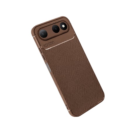 Tecno Spark 50 5g Auto Focus Karbon Kapak - Kahverengi