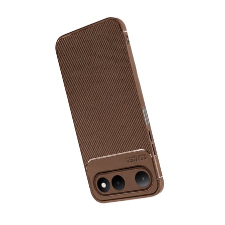 Tecno Spark 50 5g Auto Focus Karbon Kapak - Kahverengi