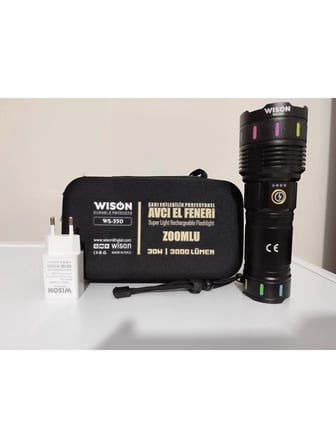 Ws-550 30w 3000 Lümen Zoomlu Profosyonel El Feneri