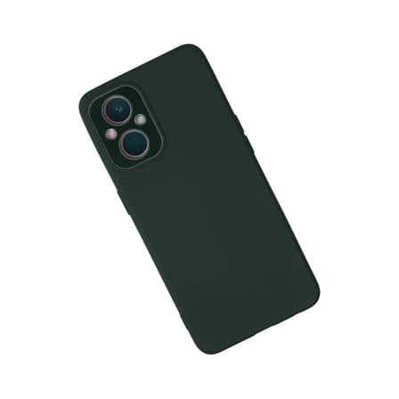 Oppo Reno 7 Lite Kılıf Lansman Glass Kapak - Koyu Yeşil